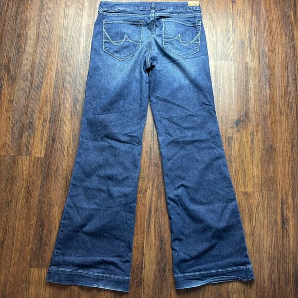 Ariat Trouser Jeans Distressed Dark Wash Women’s Size 30R - Picture 2 of 10